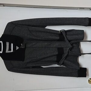 Guess black & grey light jacket with belt fits large